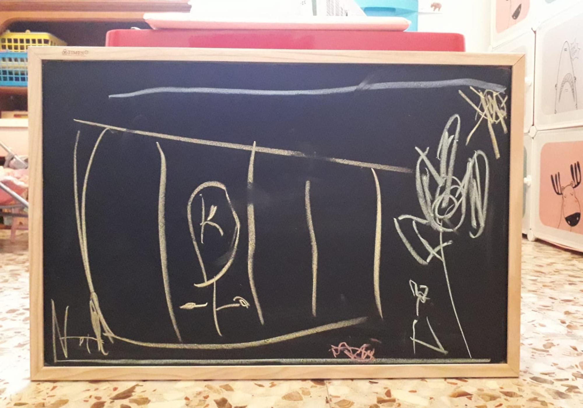 Dibujo niña 6 años hija de preso